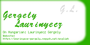 gergely laurinyecz business card